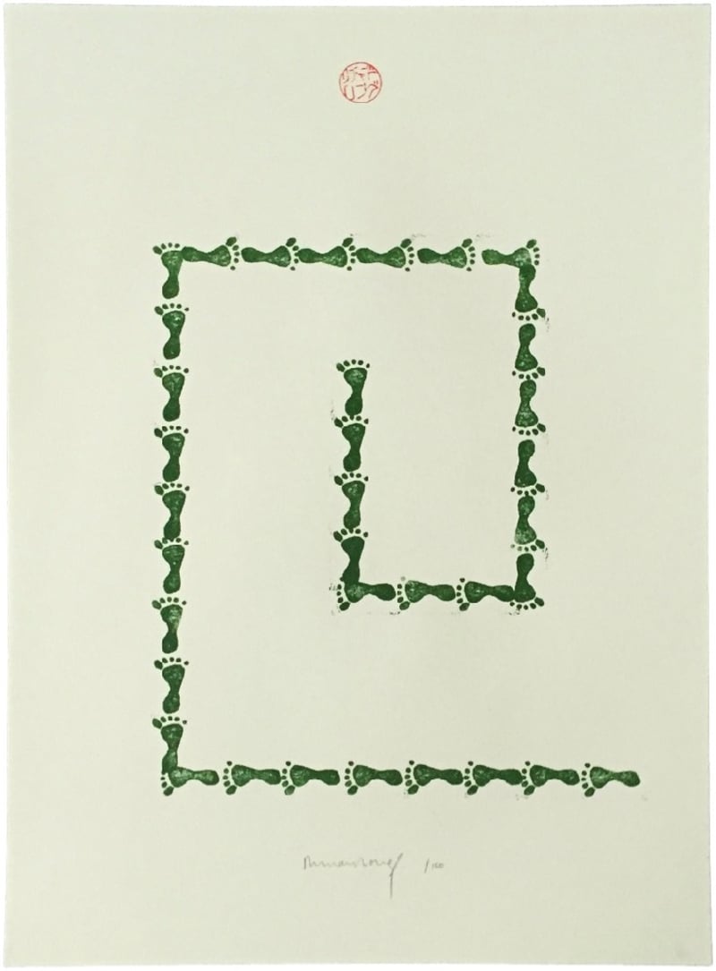 Richard Long – Untitled (from Artists Against Torture portfolio), 2003 – Lithographie