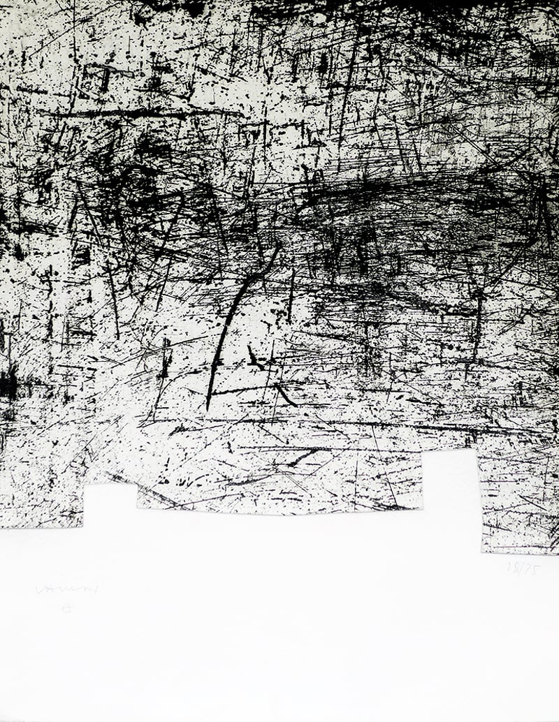 Eduardo Chillida – Une helene de vent ou fumee II, 1990 – Gravure à l'eau-forte