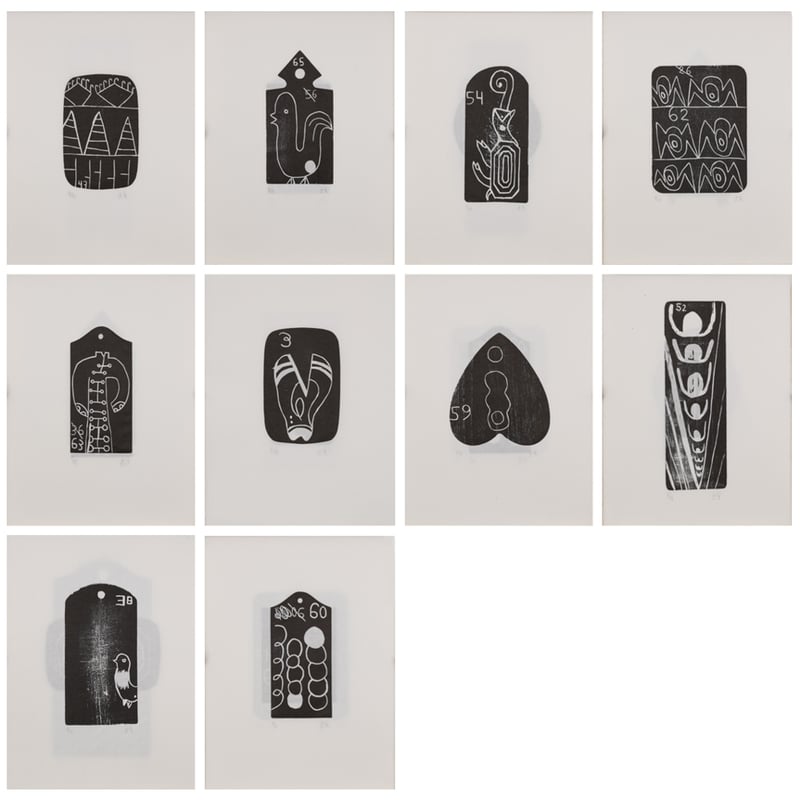 Tal R – Almanach (67 prints), 2015 – Holzschnitt