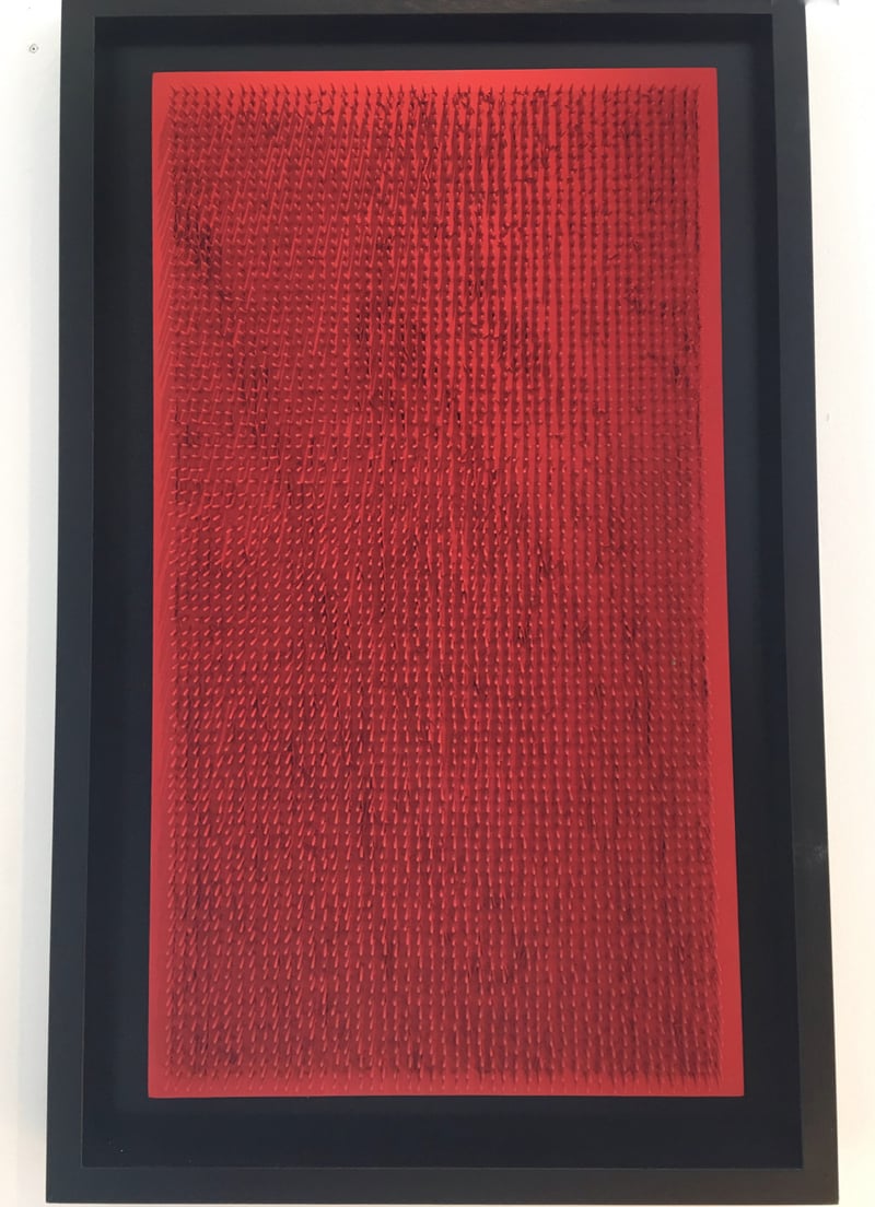 Bernard Aubertin – Clou, 1969 – Técnica mixta Bernard Aubertin – Clou, 1969 – Técnica mixta