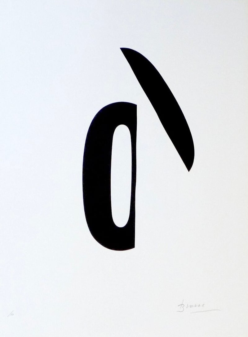 Joan Brossa – Poema visual 19, 1989 – Litografía