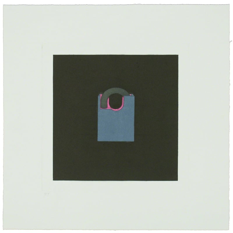 Michael Craig-Martin – The Catalan suite I - Padlock, 2013 – Radierung