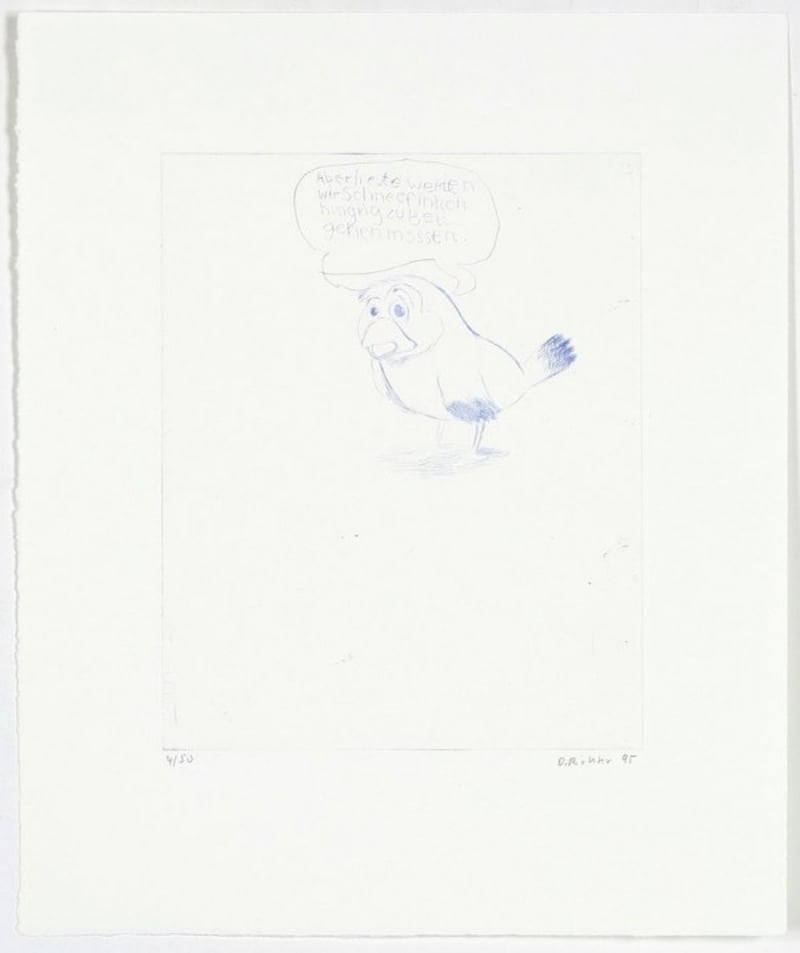 Daniel Richter – Little Doggy, 1995 – Kaltnadel Daniel Richter – Little Doggy, 1995 – Kaltnadel