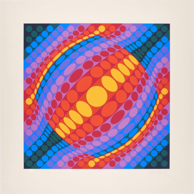 Victor Vasarely – Planeta, 1972 – Silkscreen