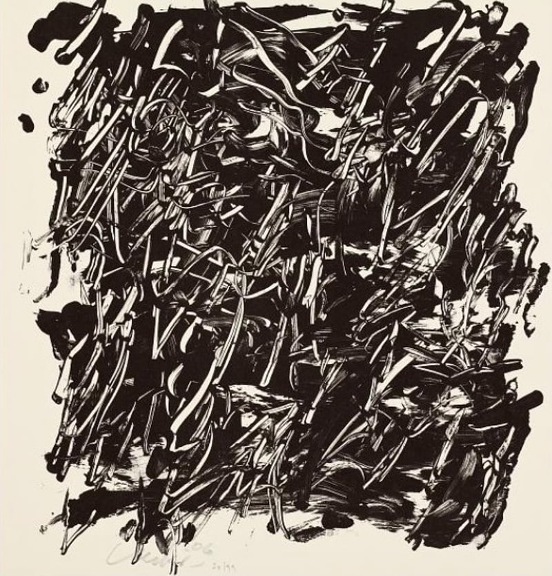 Gunther Uecker – Hiob Seite 25 – Silkscreen Gunther Uecker – Hiob Seite 25 – Silkscreen