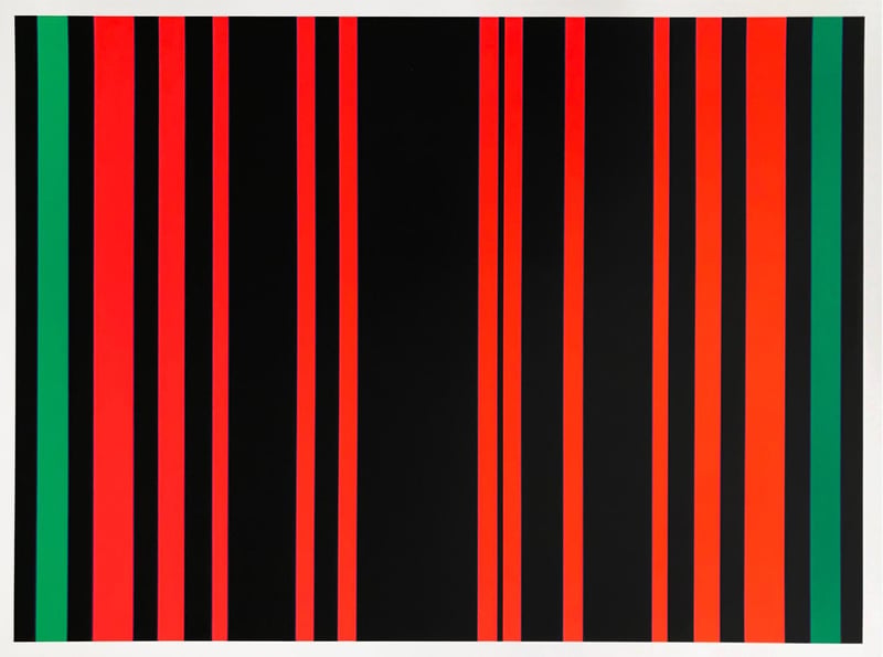 Günter Fruhtrunk – Between Green, 1970 – Zeefdruk Günter Fruhtrunk – Between Green, 1970 – Zeefdruk