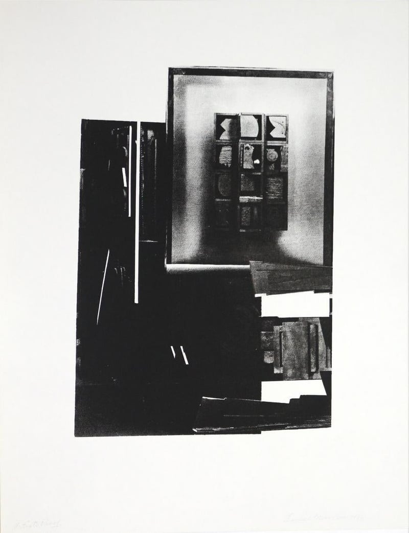 Louise Nevelson – Dark song, 1966 – Sérigraphie