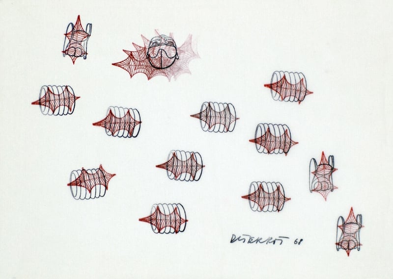 Dieter Roth – Stamp images, 1968 – Mixed Media