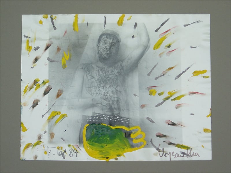 Lange, Thomas | Tatowiert II (yellow), 1984 — available on Composition Gallery