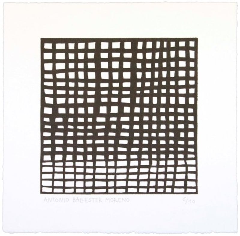 Antonio Ballester Moreno – Trama, 2013 – Grabado en linóleo