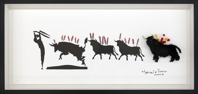 Nelson Leirner – Picasso Toros-1, 2012 – Collage