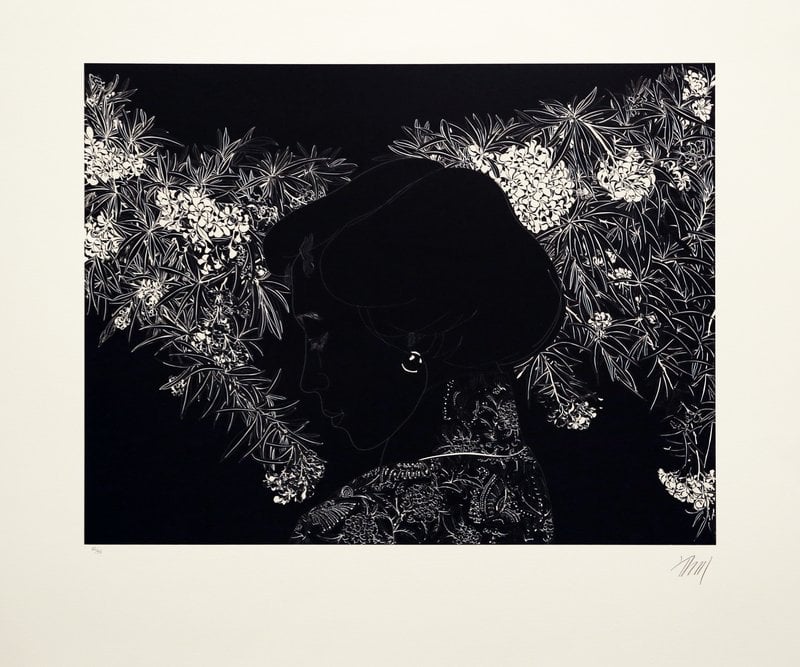 Leng Bing-Chuan – Whispering, 2015 – Lithograph