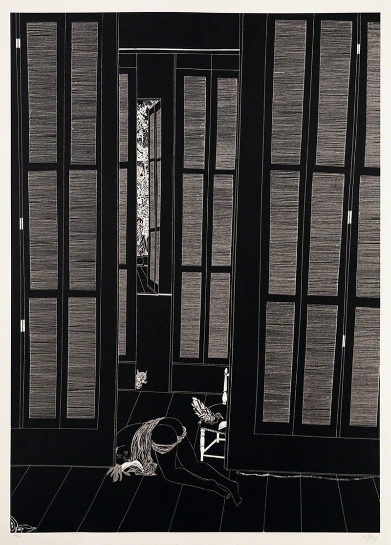 Leng Bing-Chuan – Full moon, 2015 – Lithograph