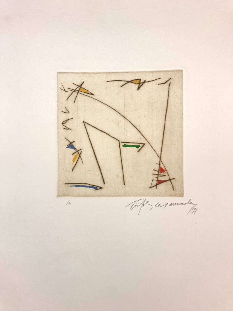 Albert Ràfols-Casamada – Estels-2, 1991 – Gemengde techniek.