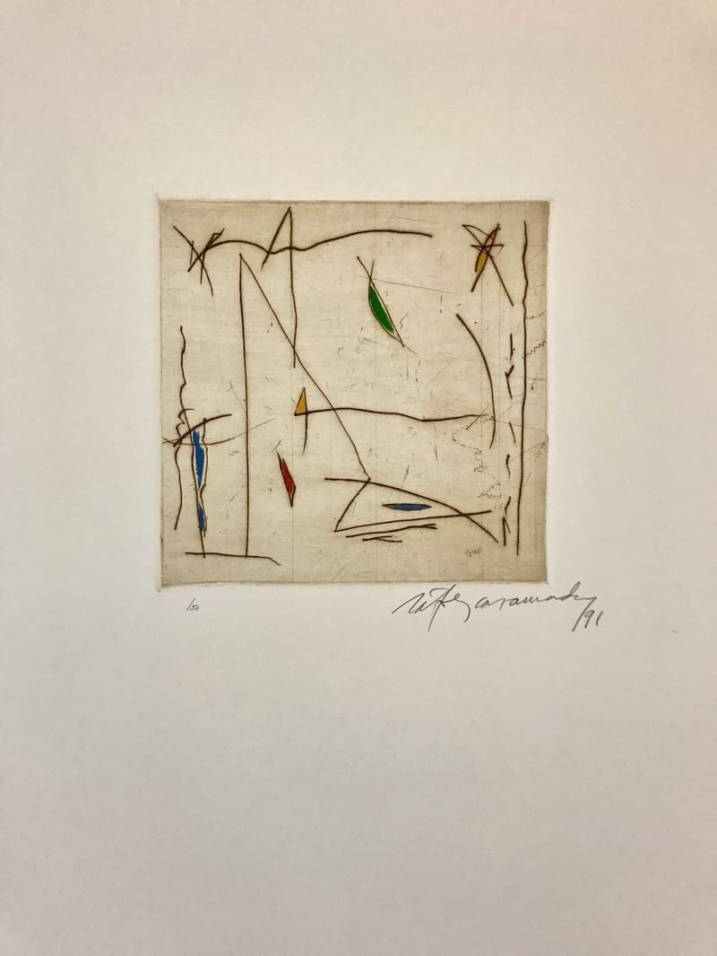 Albert Ràfols-Casamada – Estels-4, 1991 – Gemengde techniek.