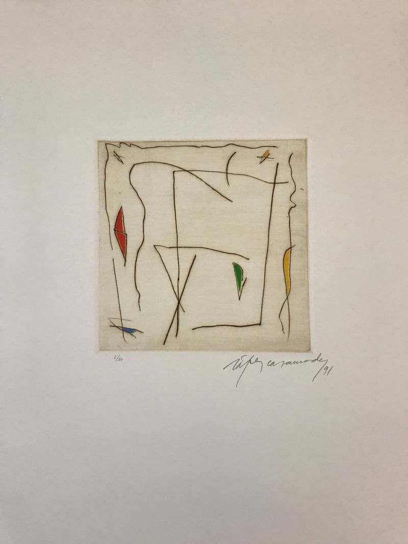 Albert Ràfols-Casamada – Estels-5, 1991 – Mixed média