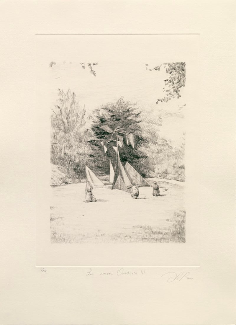 Sandra Gamarra – Los nuevos Oradores III, 2010 – Kaltnadel