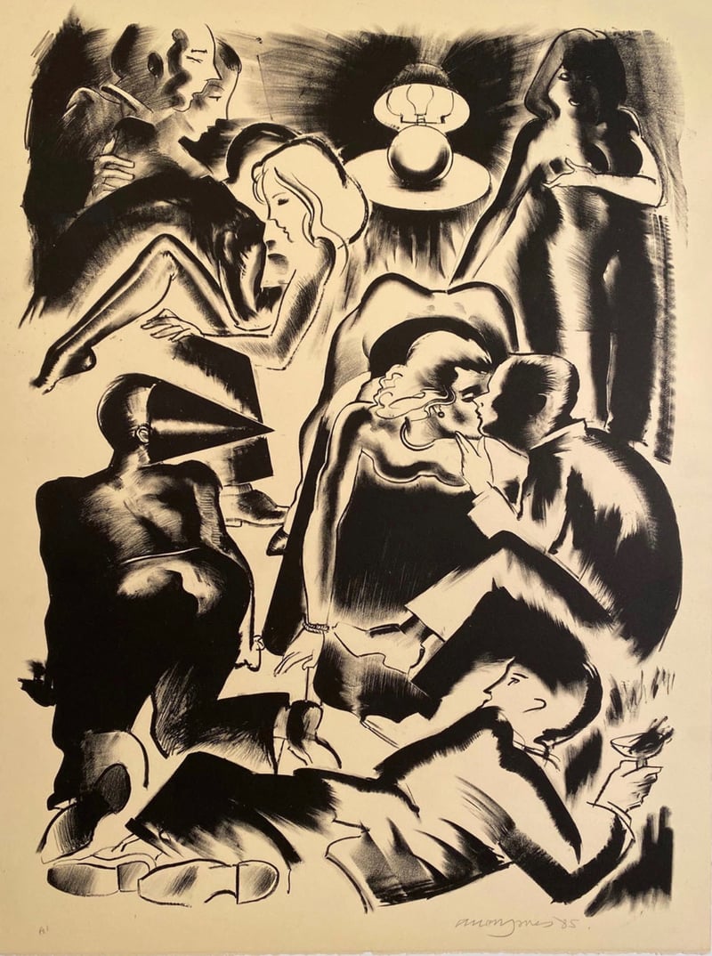 Allen Jones – High Society, 1985 – Lithograph