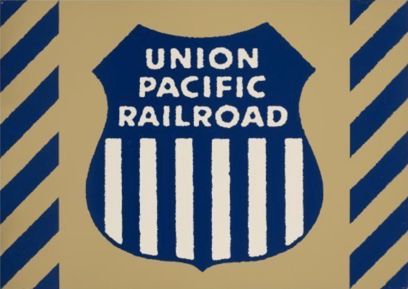 Robert Cottingham – Union Pacific Railraod, 1987 – Técnica mixta