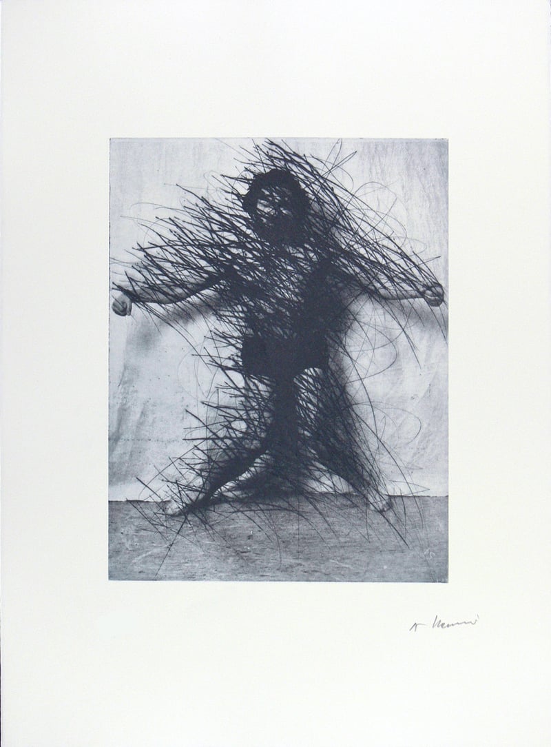 Arnulf Rainer – Selbst in Waage, 1976 – Gravure