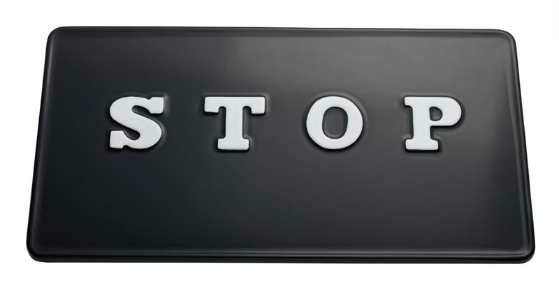 Cornelia Parker – STOP, 2015 – Metalcut