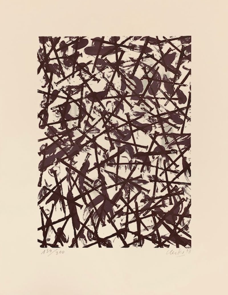 Gunther Uecker – Verletzungen-Verbindungen, 1998 – Screen-print Gunther Uecker – Verletzungen-Verbindungen, 1998 – Screen-print