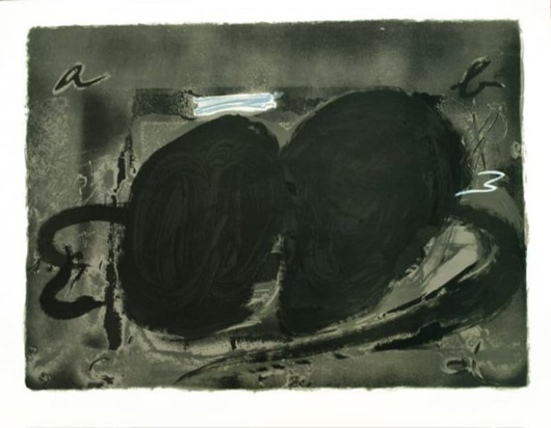 Antoni Tapies – Deux Trous 1, 1984 – Lithographie