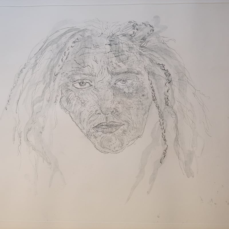 Kiki Smith – 1st State Self Portrait, 1993 – Radierung Kiki Smith – 1st State Self Portrait, 1993 – Radierung