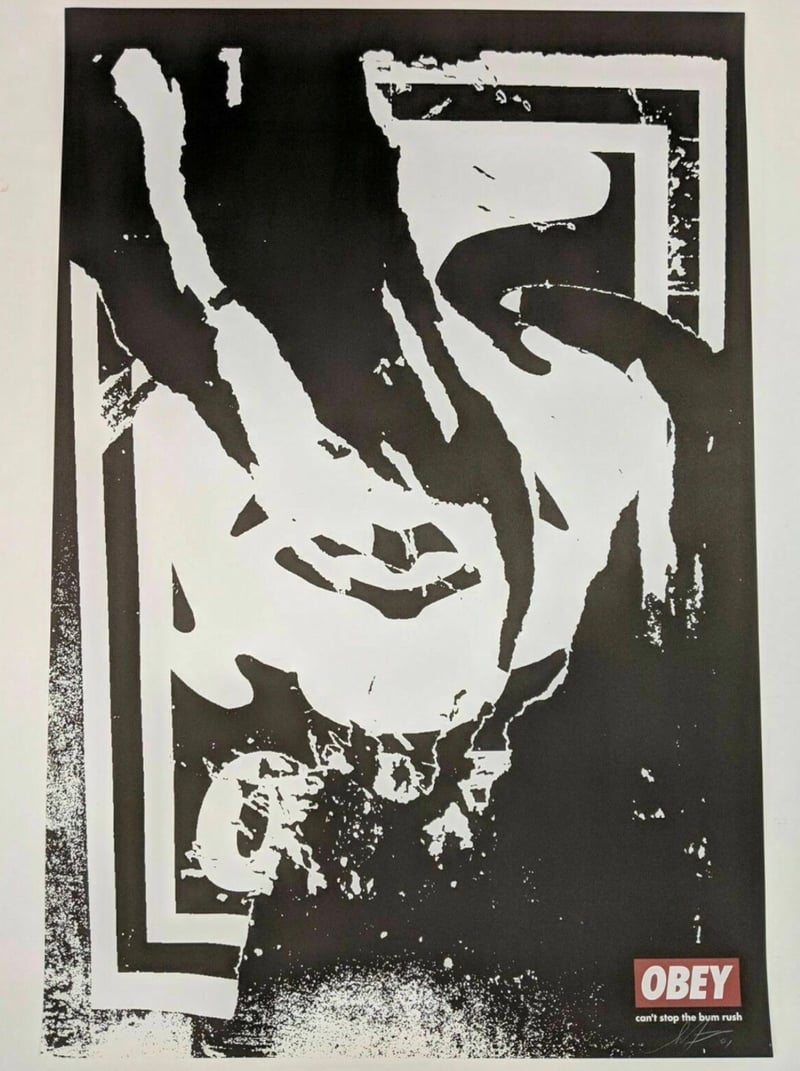 Shepard Fairey – Obey (Ripped), 2001 – Lithograph