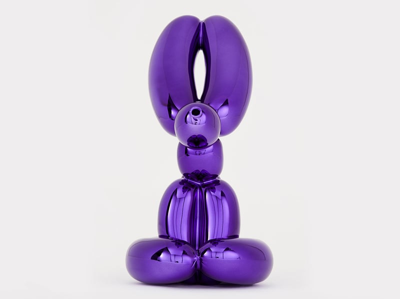 Jeff Koons – Balloon Rabbit (Violet), 2019 – Mixed Media