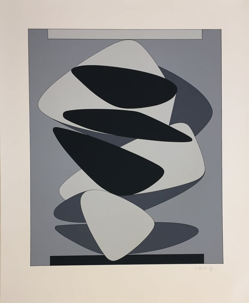 Victor Vasarely – Kervilahuen-BL, 1985 – Serigrafía Victor Vasarely – Kervilahuen-BL, 1985 – Serigrafía