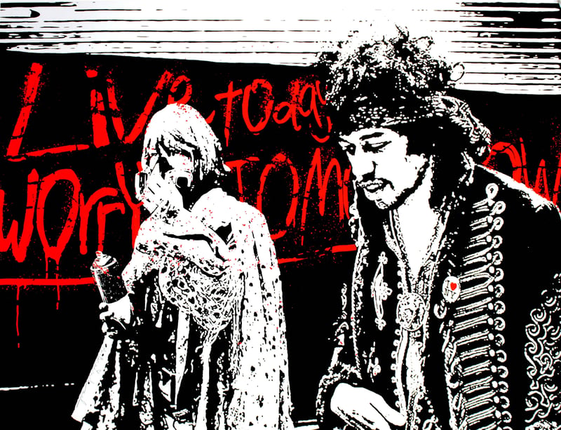 Mr. Brainwash – We are all in this Together (Blue), 2017 – Sérigraphie/Silkscreen