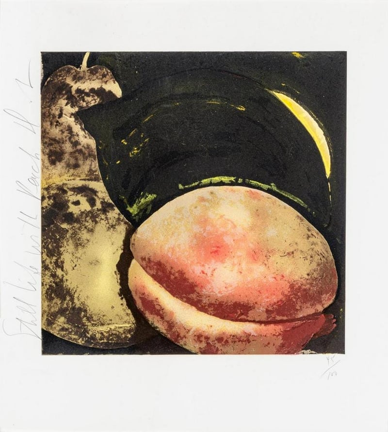 Donald Sultan – Still Life with Peach, 1987 – Sérigraphie