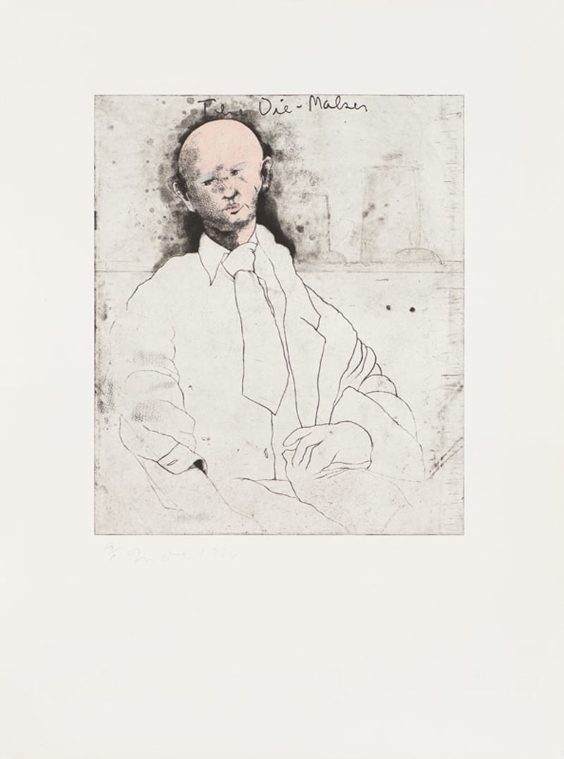 Jim Dine – Die-Maker, 1976 – Etching Jim Dine – Die-Maker, 1976 – Etching