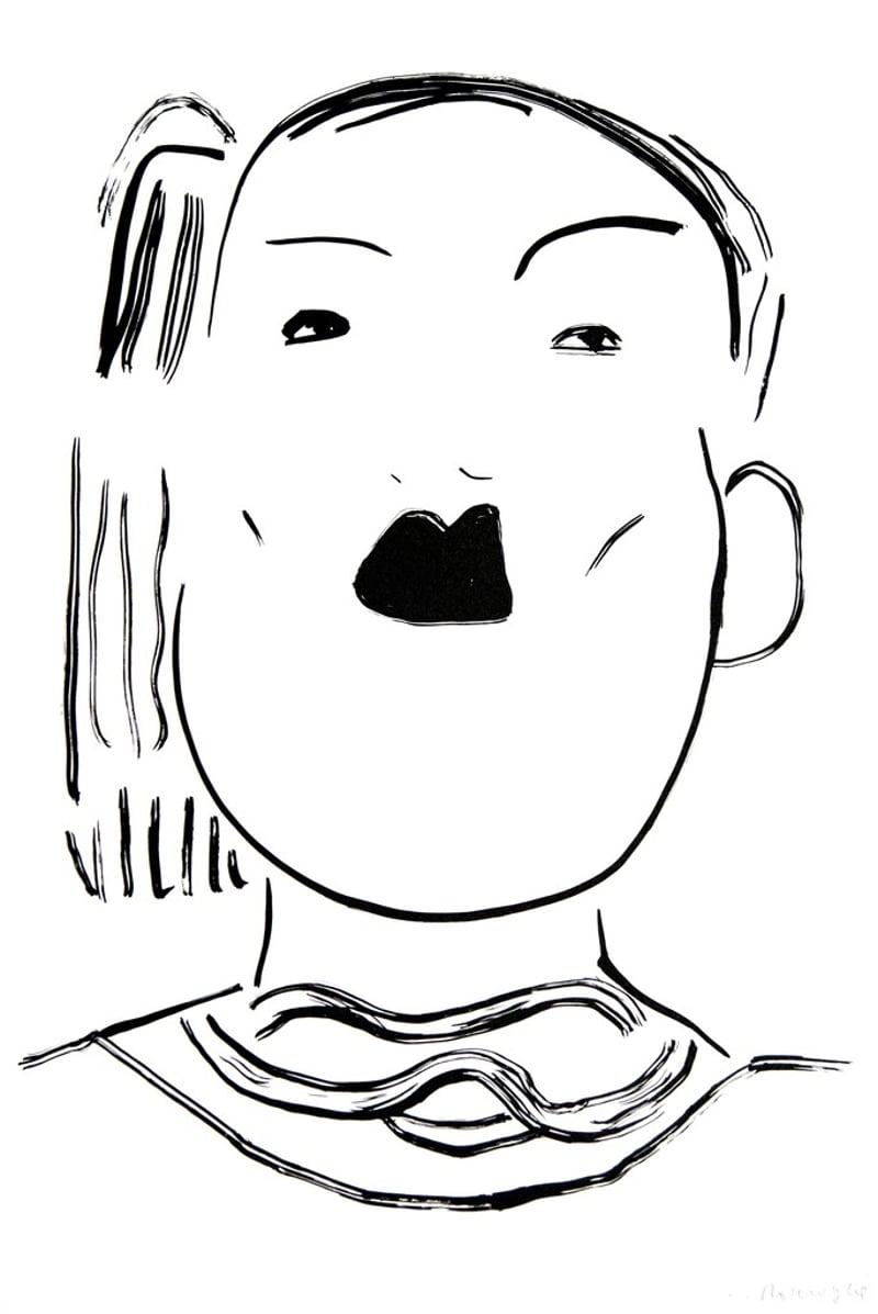 Rose Wylie – Portrait 20, 2017 – Lithograph