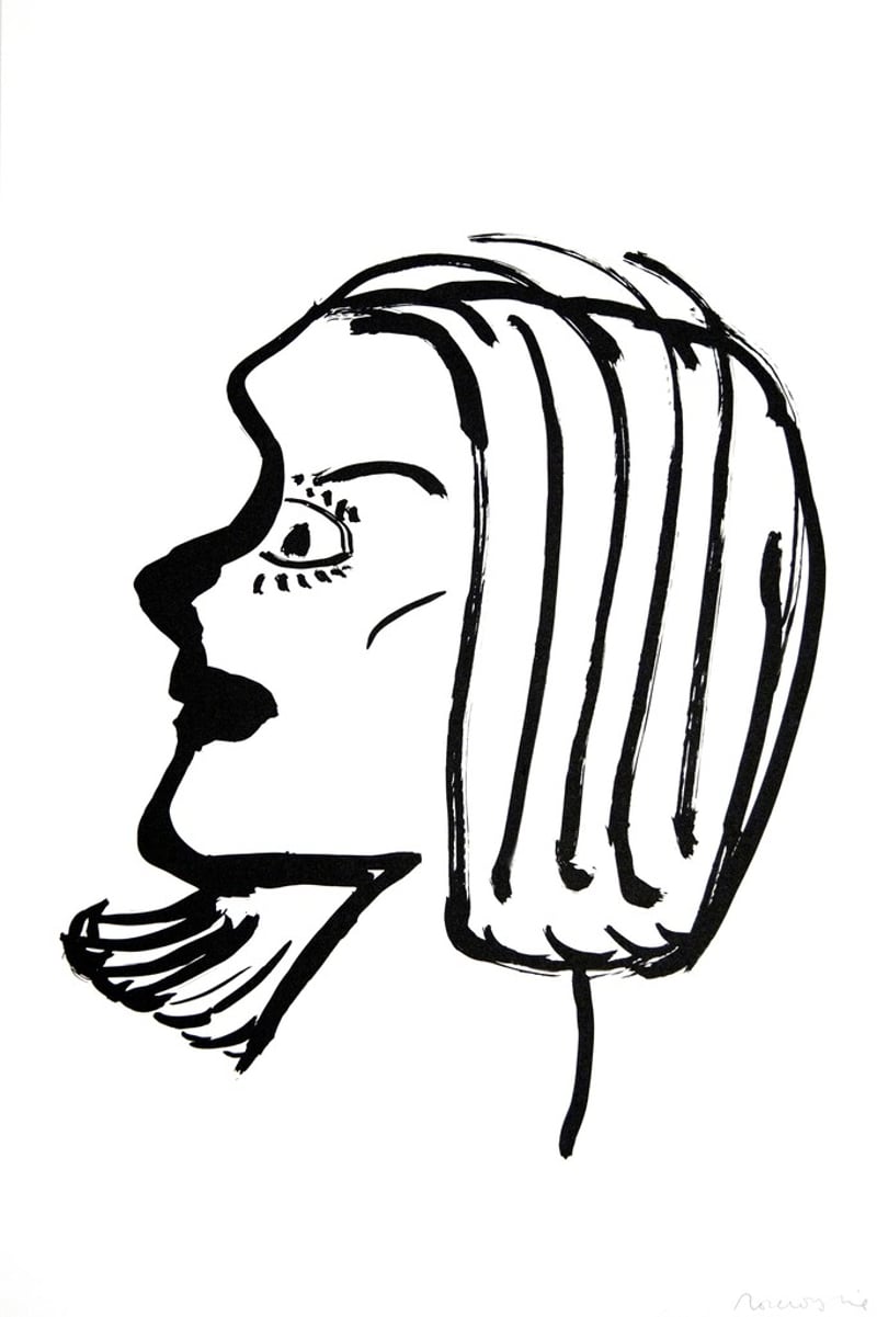 Rose Wylie – Portrait 14, 2017 – Litografía