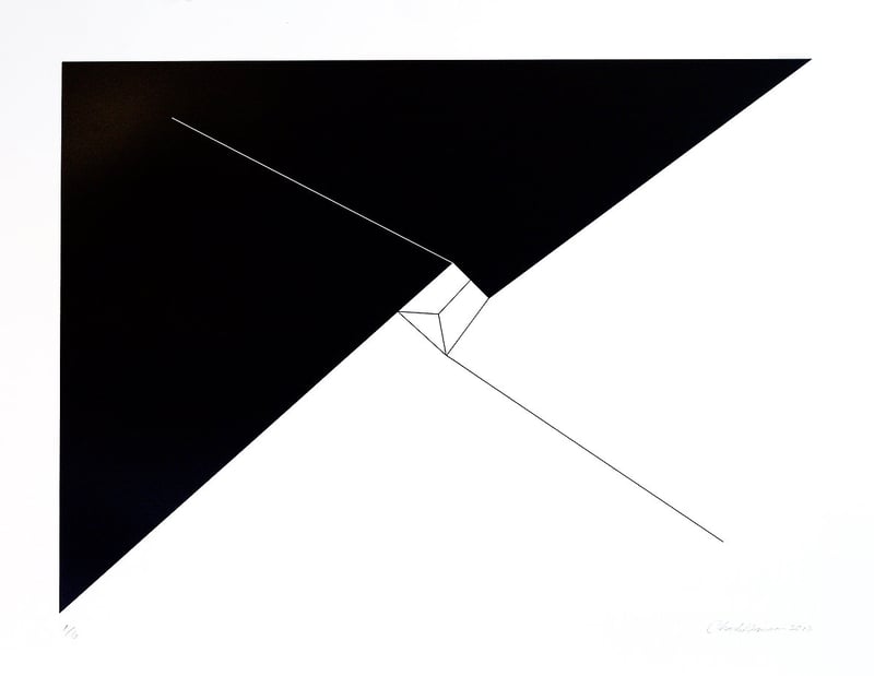 Charles Hinman – Oblique Fault, 2012 – Silkscreen
