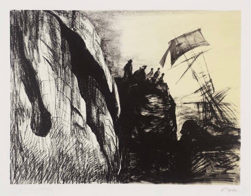 Henry Moore – Shipwreck II, 1973 – Lithografie