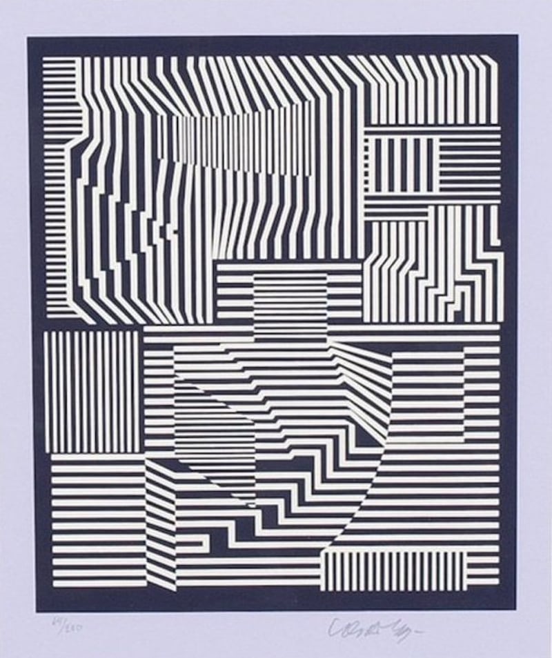 Victor Vasarely – Broey Neg – Serigrafía Victor Vasarely – Broey Neg – Serigrafía