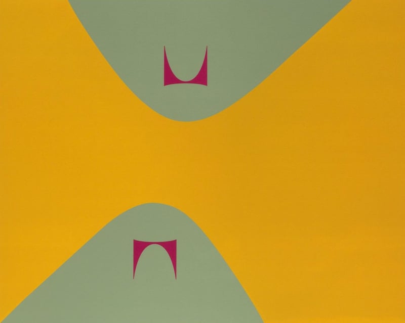 David Diao – Lissitzky-Curves Herman-Miller, 2021 – Lithographie David Diao – Lissitzky-Curves Herman-Miller, 2021 – Lithographie