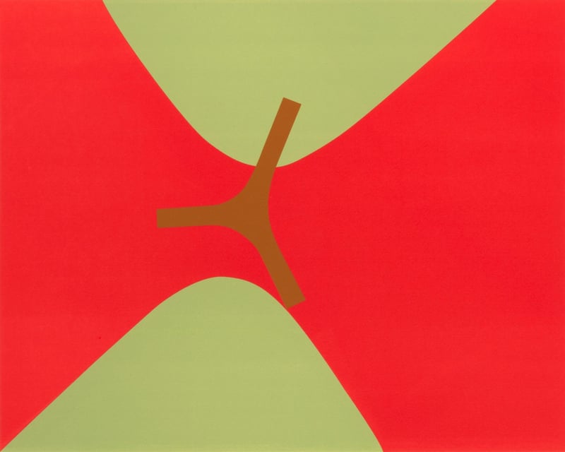 David Diao – Lissitzky-Curves Breuer UNESCO, 2021 – Lithographie