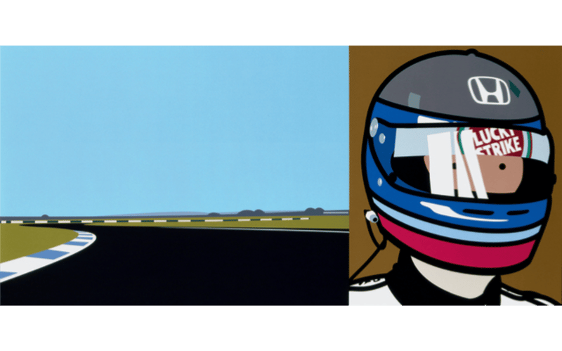 Julian Opie – Imagine you are driving (fast)/Rio/helmet, 2002 – Impression lambda Julian Opie – Imagine you are driving (fast)/Rio/helmet, 2002 – Impression lambda
