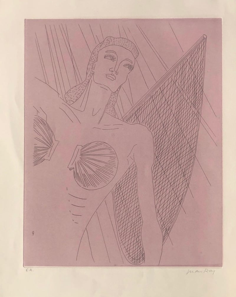 Man Ray – La Ballade des dames hors du temps, Natasha, 1971 – Gravure à l'eau-forte