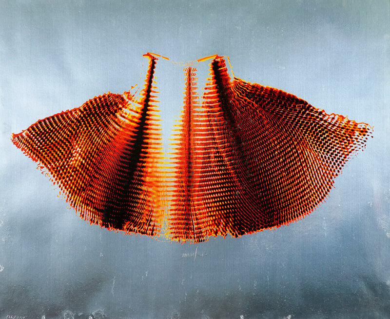 Heinz Mack - Silberflügel, Roter Fächer, 1973