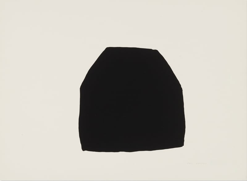 Joel Shapiro – Untitled (Black), 1980 – Lithograph