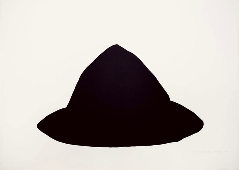 Joel Shapiro – Untitled (Blue/Black), 1980 – Litografía