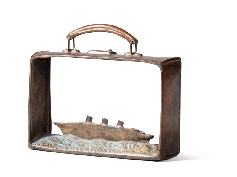 Jean-Michel Folon – Partir (F232), 2001 – Bronze