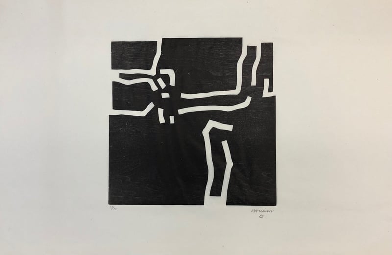 Eduardo Chillida – Beltza I, 1969 – Xylographie