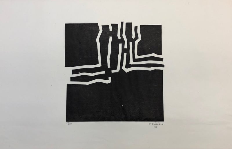 Eduardo Chillida – Beltza III, 1969 – Xylographie