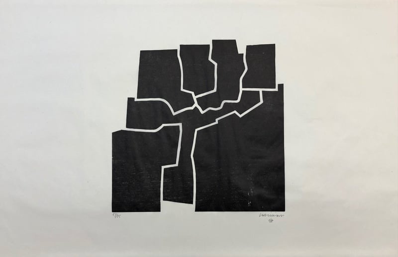 Eduardo Chillida – Beltza V, 1969 – Xylographie